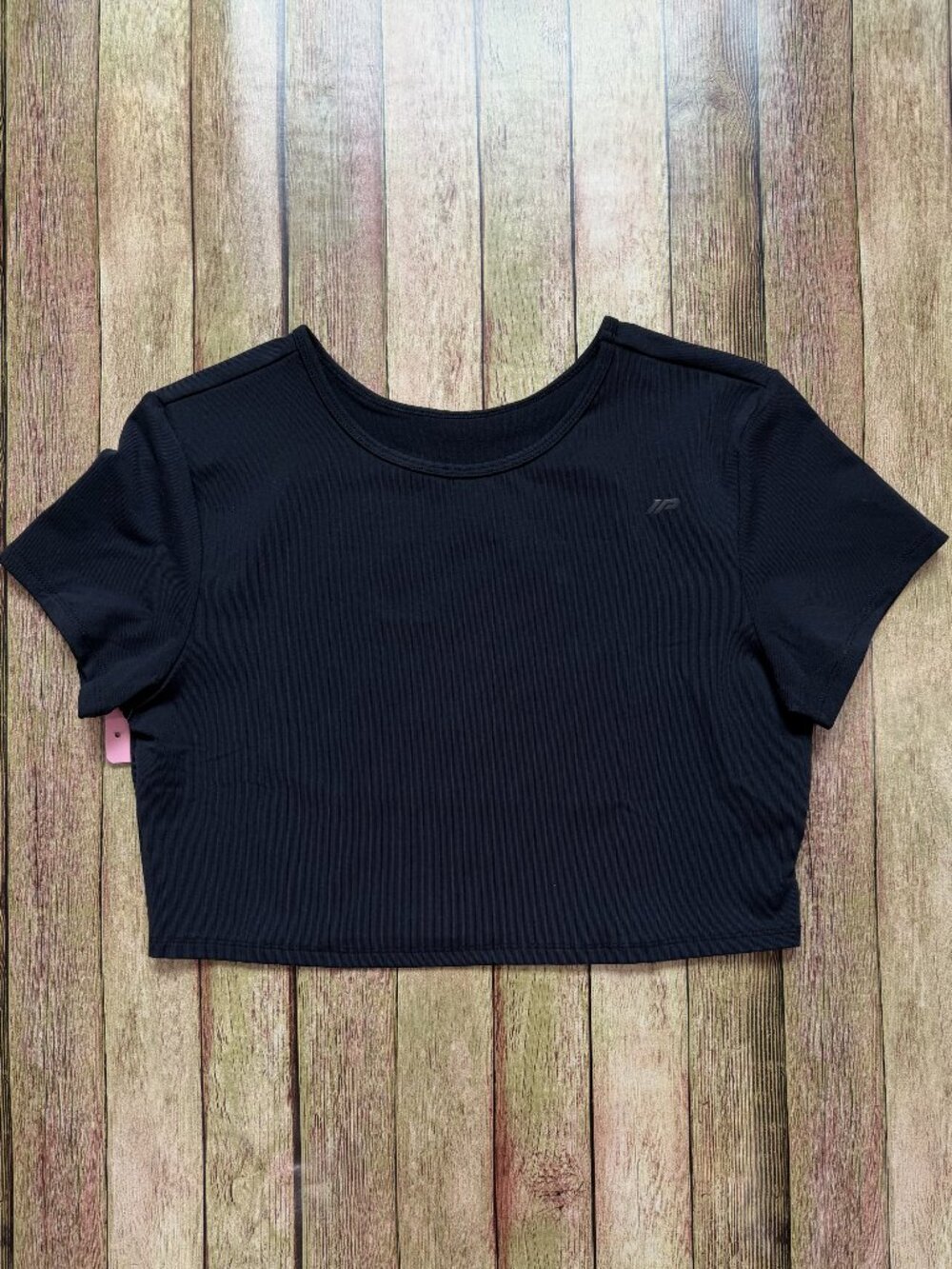 Inaka Power Ivy Crop Tee XXL | Black Athletic Crop Top